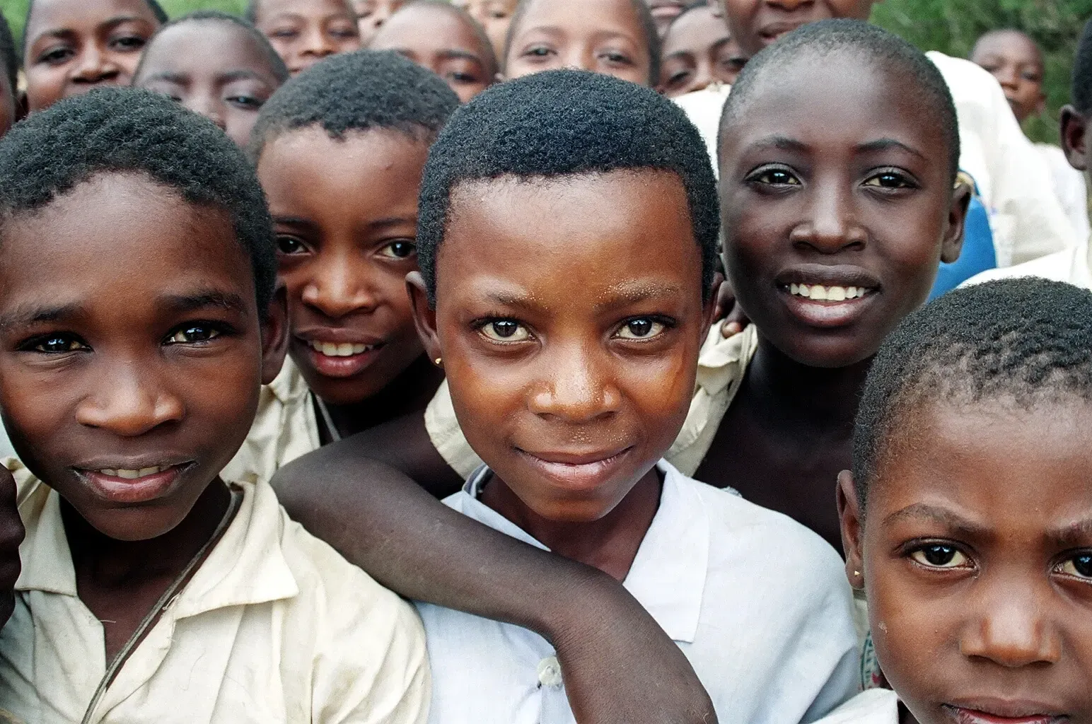 Bambini sorridenti in Tanzania